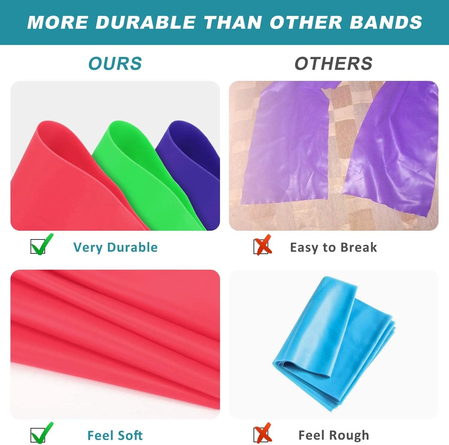 1/3/4pcs Yoga Sport Resistance Bands Home Strength Elastic Exercise Band Gym Pilates Long Training Tension Belt Yoga Accessories