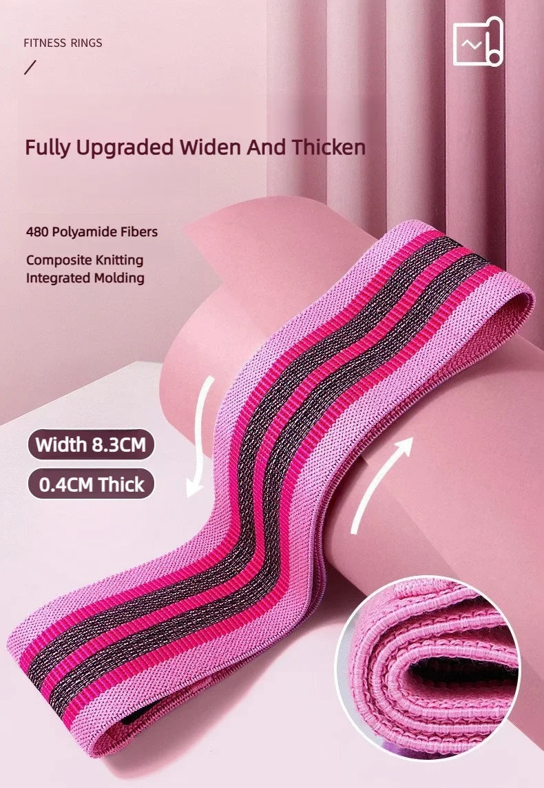 3-Piece Fabric Resistance Bands Set | Non-Slip Booty Bands for Glute & Leg Workouts