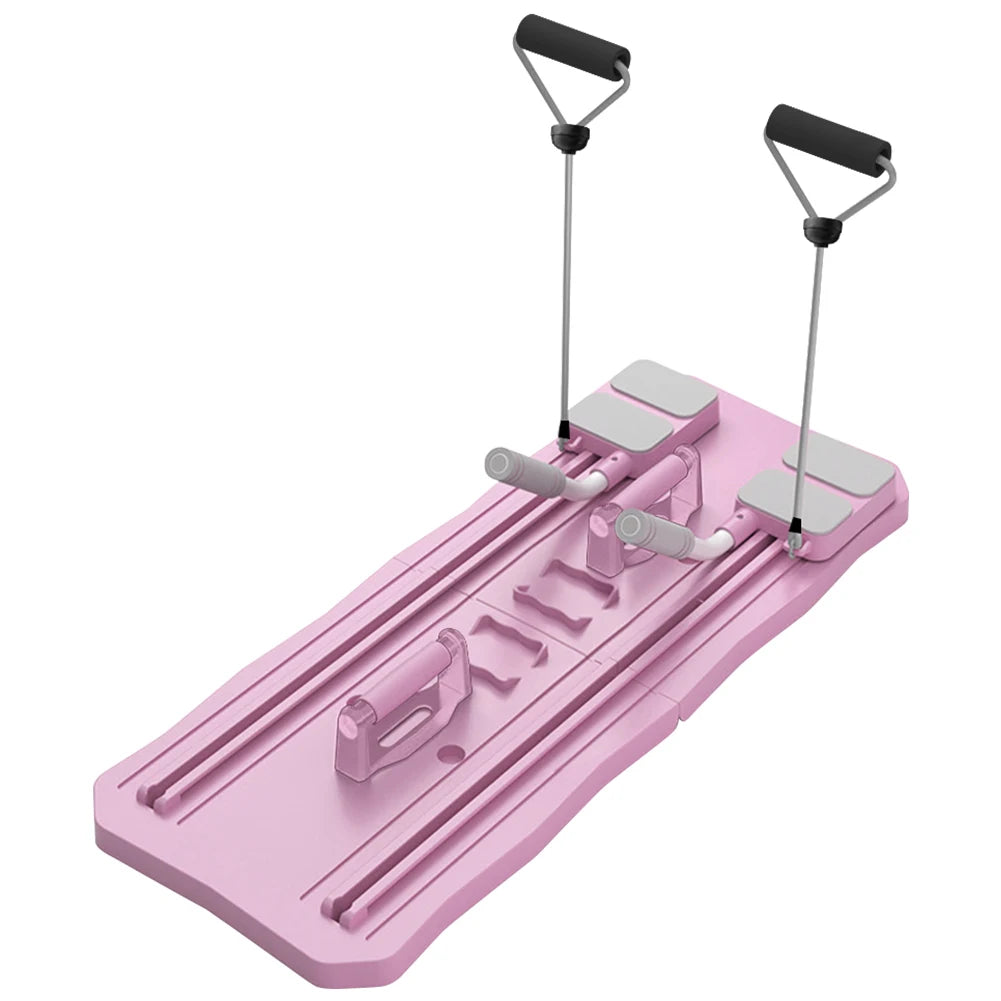 Abdominal Exercise Board Fitness Board Non Slip Push Up Pilates Reformer Set  Foldable Workout Board for Rebound Leg & Arm Toner