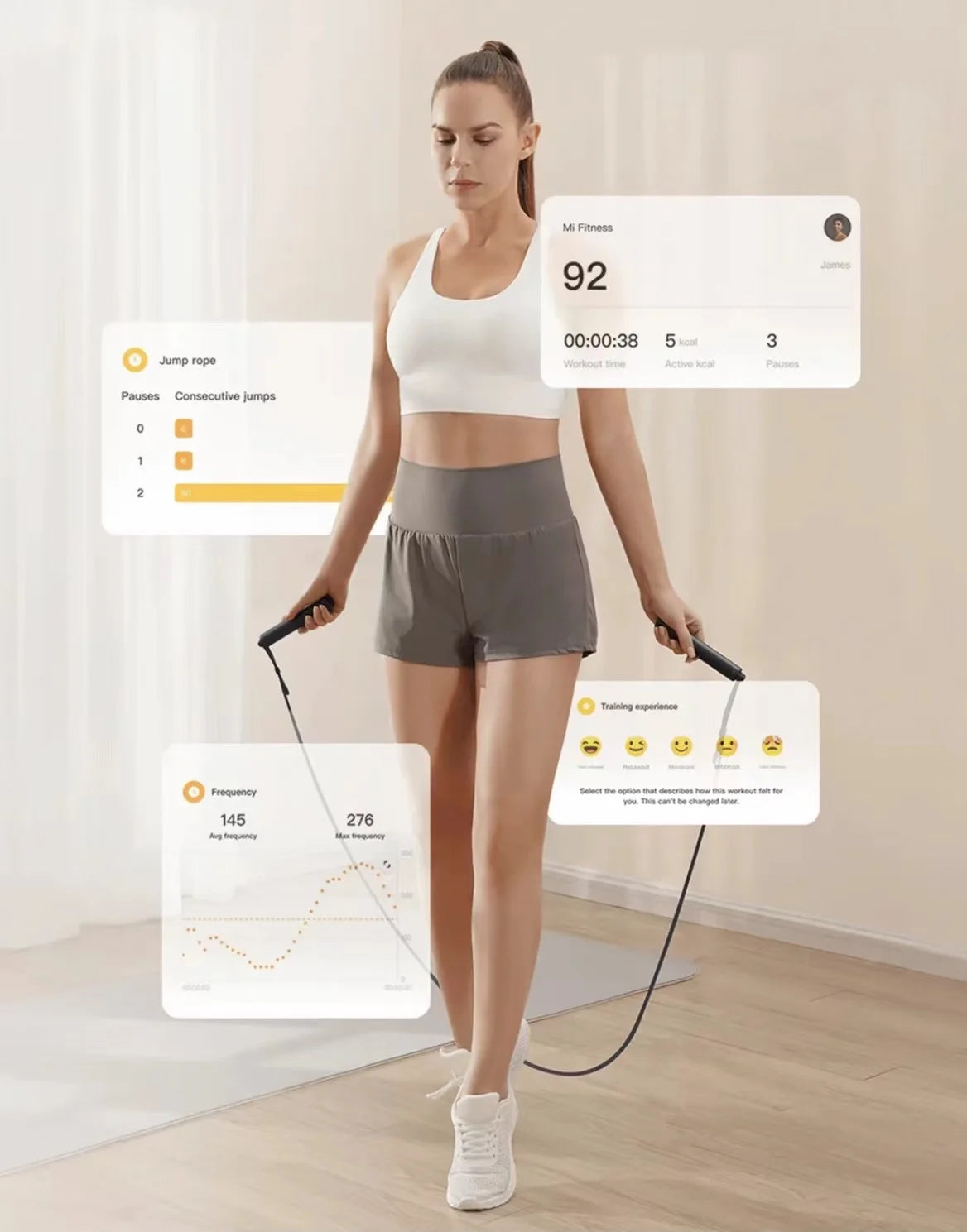 Mijia Smart Skipping Jump Rope XMSR-P803 Counter With Fit App Adjustable Calorie Calculation Sport Fitness Professional