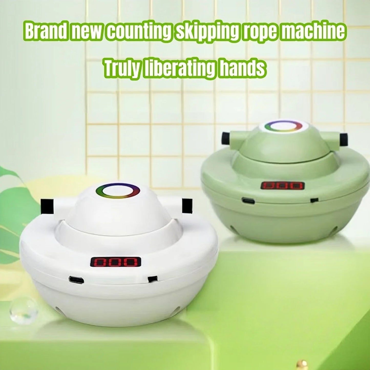 10 Speed Intelligent Electric Skipping Rope Machine, Remote Control, Automatic Counting, Jumping Training, Sports Fat Burning