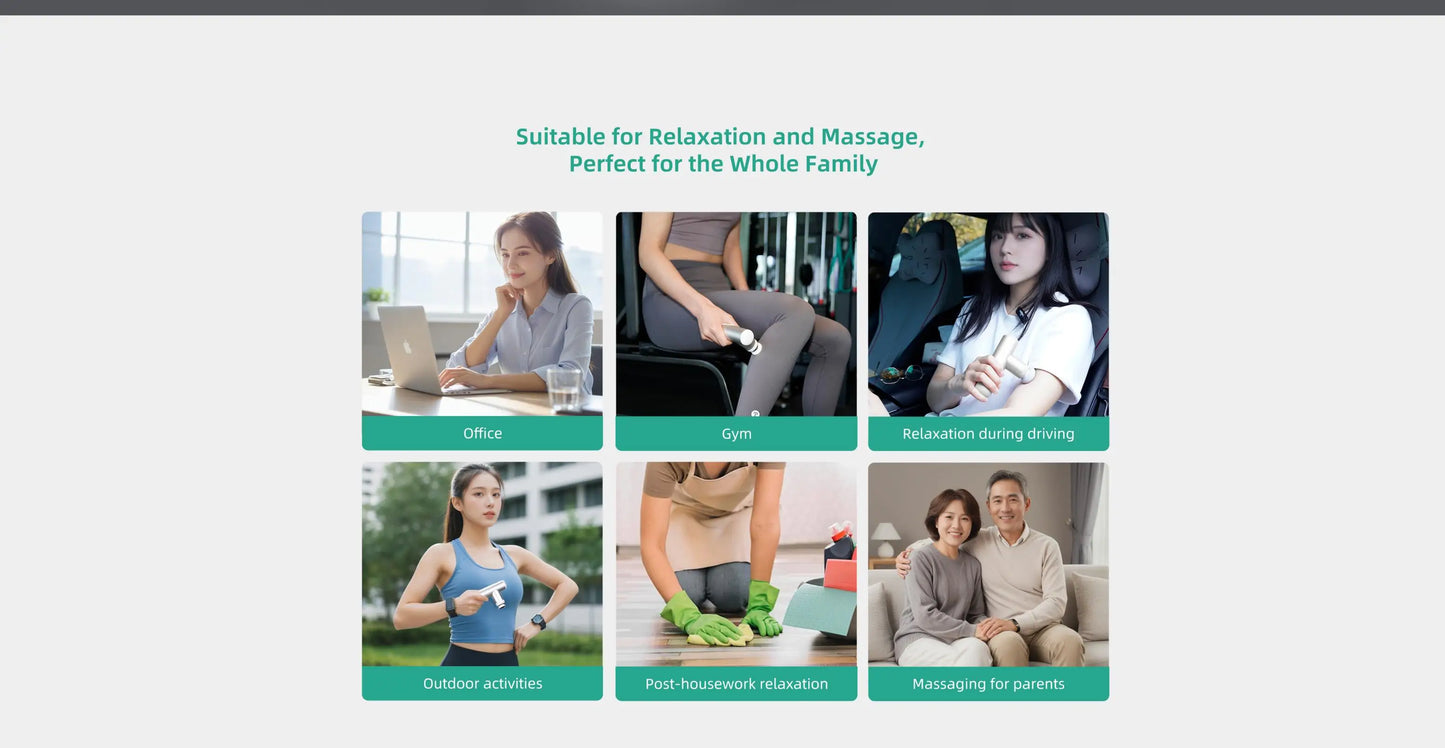 Kica Mini 3 Massage Gun Ultra Light 255g 3000RPM Adjustable Speed 7kg Impact Force 4 Heads Portable Muscle Relaxer