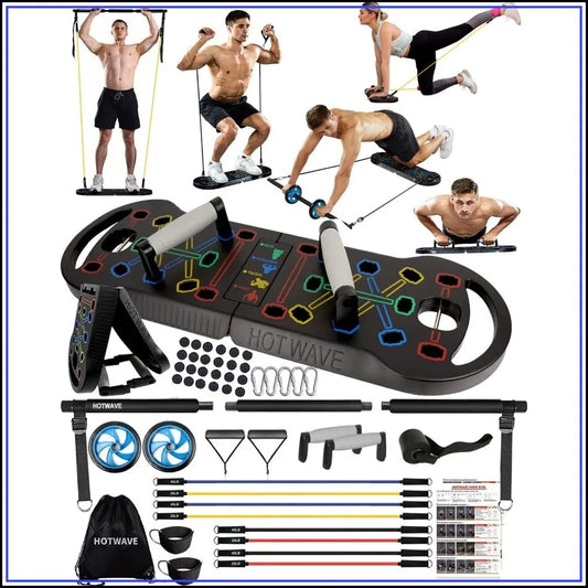 20-in-1 Push Up Board | Foldable Home Gym System for Full Body Strength Training