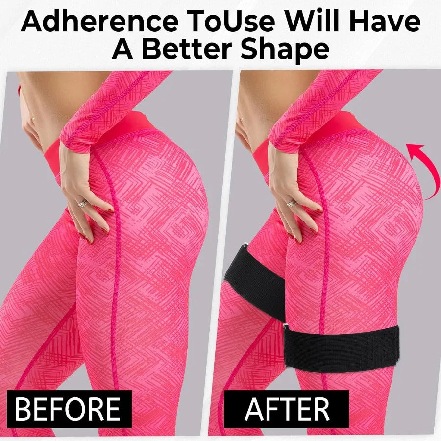 2 Pcs Occlusion Bands Glutes Hip Building Blood Flow Restriction Bands BFR Bundle Booty Bands Best Fabric Resistance Bands for
