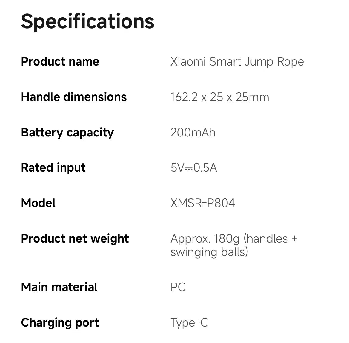 Mijia Smart Skipping Jump Rope XMSR-P803 Counter With Fit App Adjustable Calorie Calculation Sport Fitness Professional