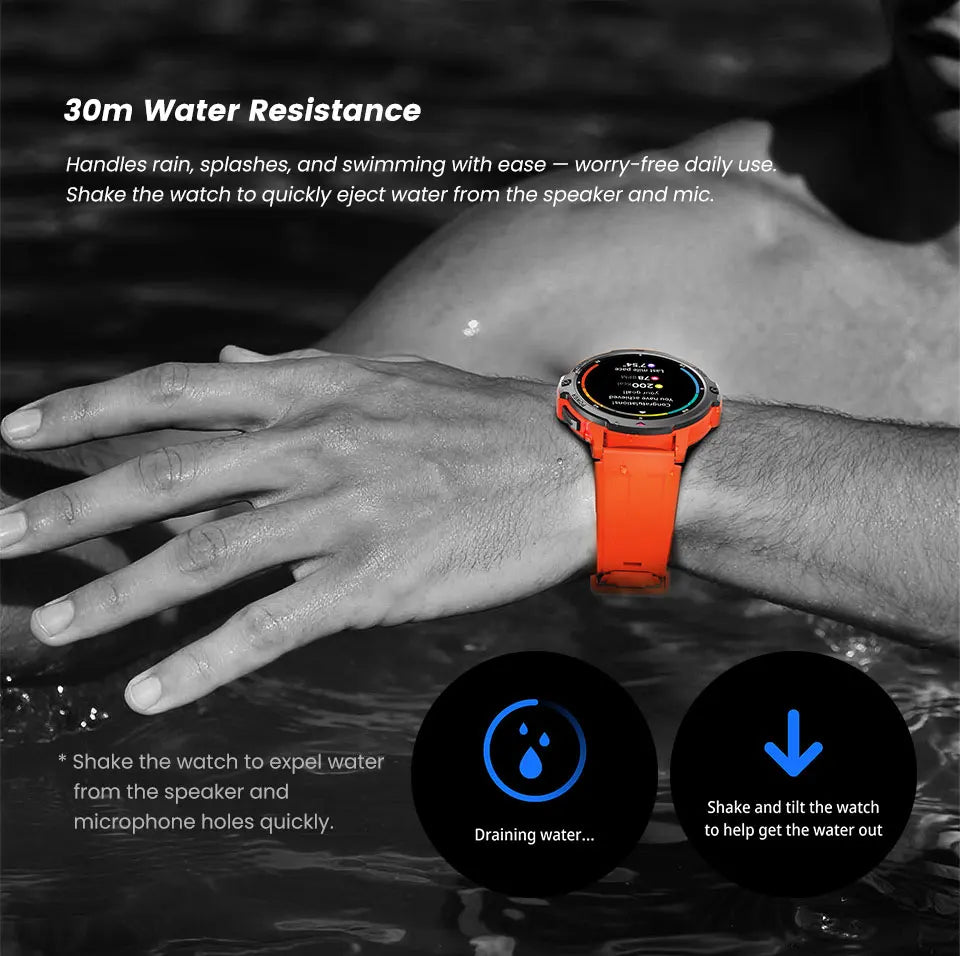 LEADOYS C31 Men's GPS Smartwatch Reloj Inteligente Para Hombre Outdoor Fitness Swimming Running Jumping Rope Smart Wrist Watch