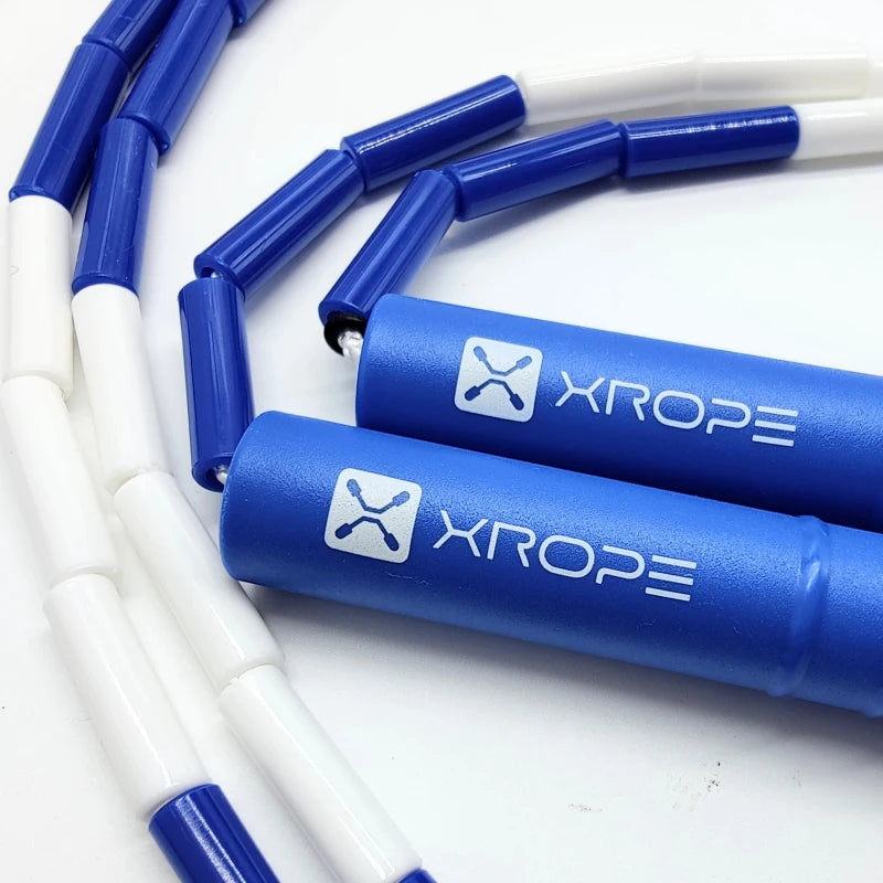NEVERTOOLATE XROPE  ABS TPE 7mm hard beads jump skipping rope beaded skip rope Professional competition 2.9 meter long handle