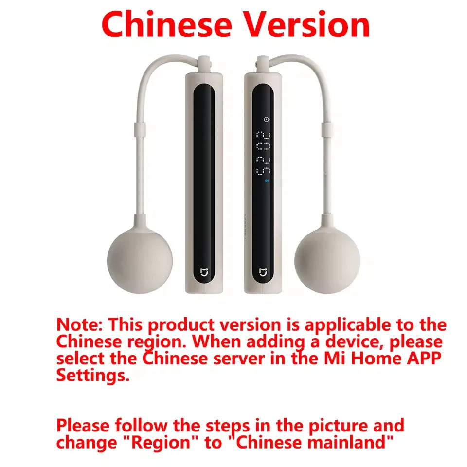 Original Mijia Smart Skipping Jump Rope 2 Digital Counter Adjustable Calorie Calculation Sport Fitness Exercise Lose Weight CN