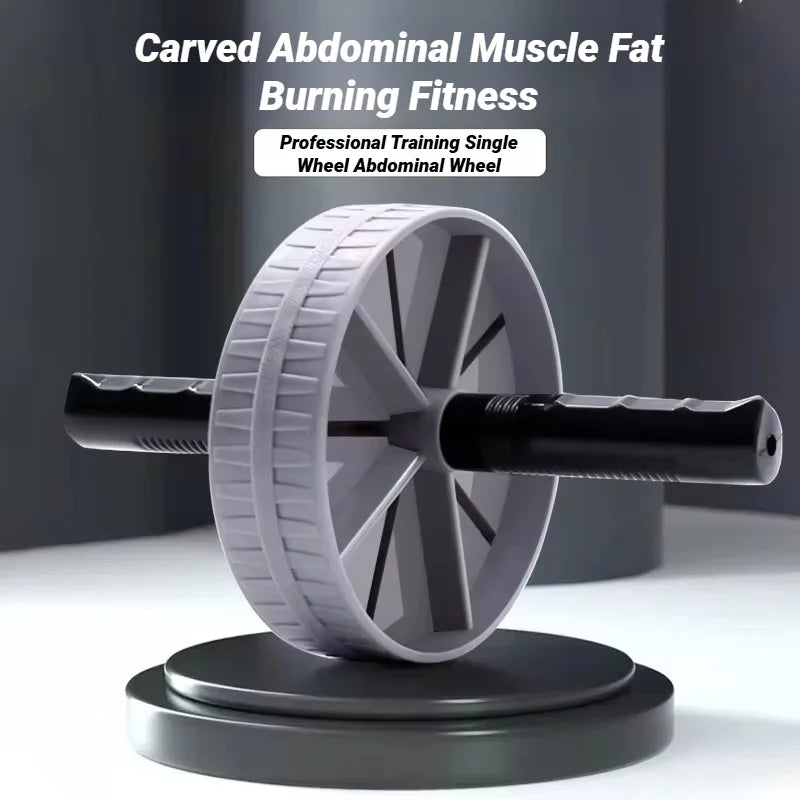 Abdominal Wheel Strong Load Bearing Non-slip Roller Strengthen Muscle Exercise Equipment Fitness Training Home Use Silent