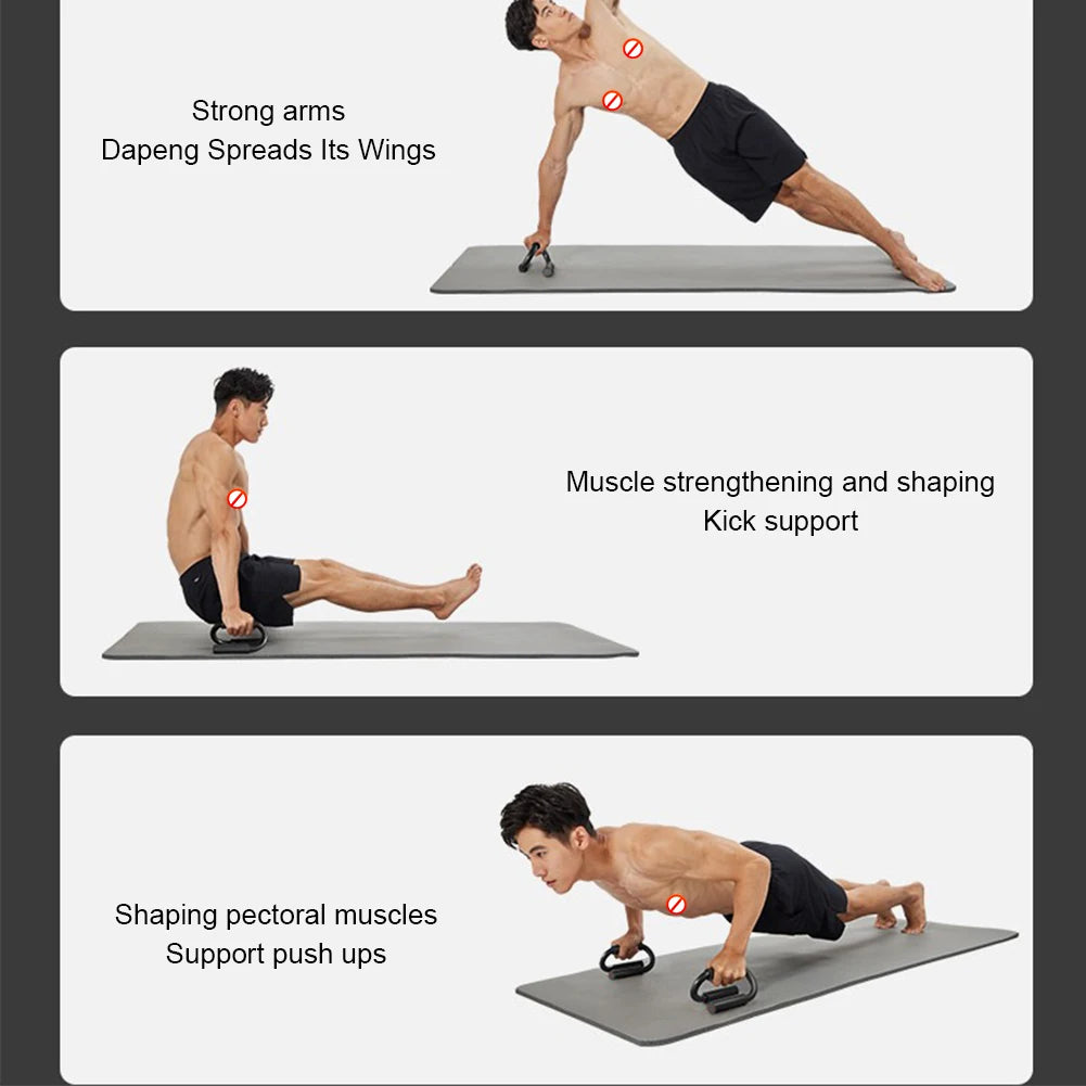 S Shape Push-up Stand Foam Handles Chest Fitness Equipment Anti Slip Home Fitness Chest Training Equipment