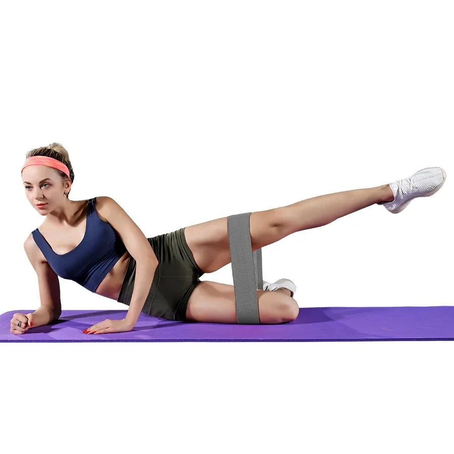 1pc/1 Set Fabric Resistance Hip Bands Glute Thigh Workout Circle for Squats Yoga Stretching Fitness Loops Gym Equipment