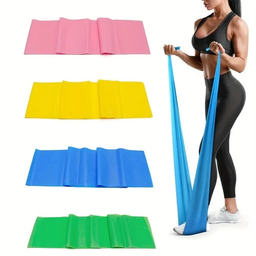 1/3/4pcs Yoga Sport Resistance Bands Home Strength Elastic Exercise Band Gym Pilates Long Training Tension Belt Yoga Accessories