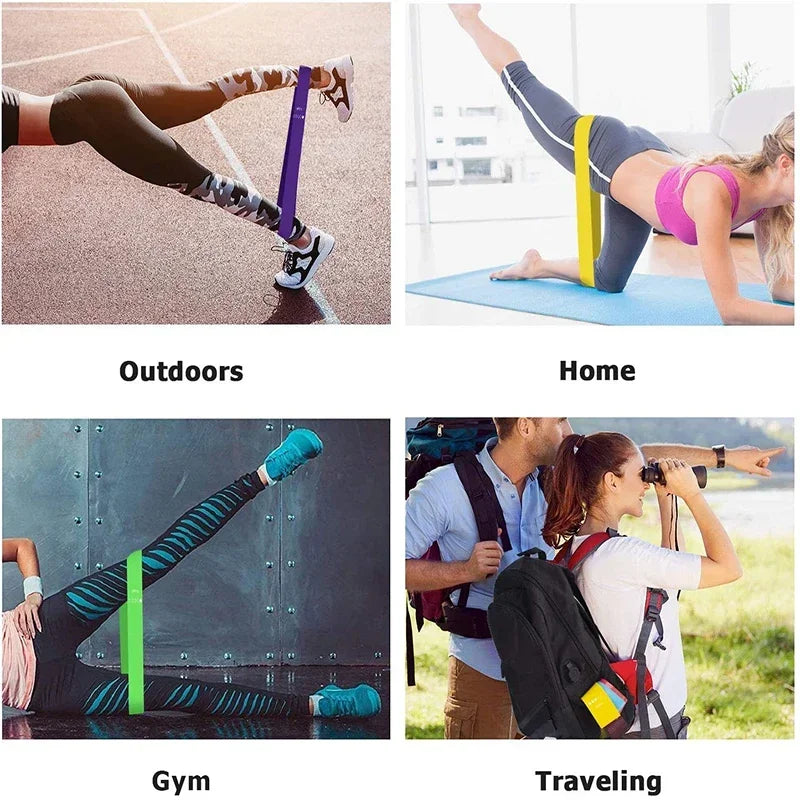1/2/3/4/5pcs Resistance Bands.Elastic Band Stretch Bands For Working Out Women Or Men Exercise Bands Set For Yoga Pilates