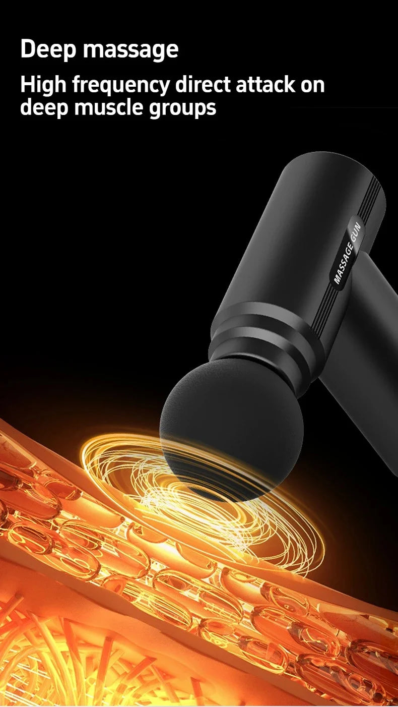 USB Mini Massage Gun Fascia Machine Muscle Relaxation Vibrating Gun Rod Massage Fitness Equipment Neck Grab Fascia Gun
