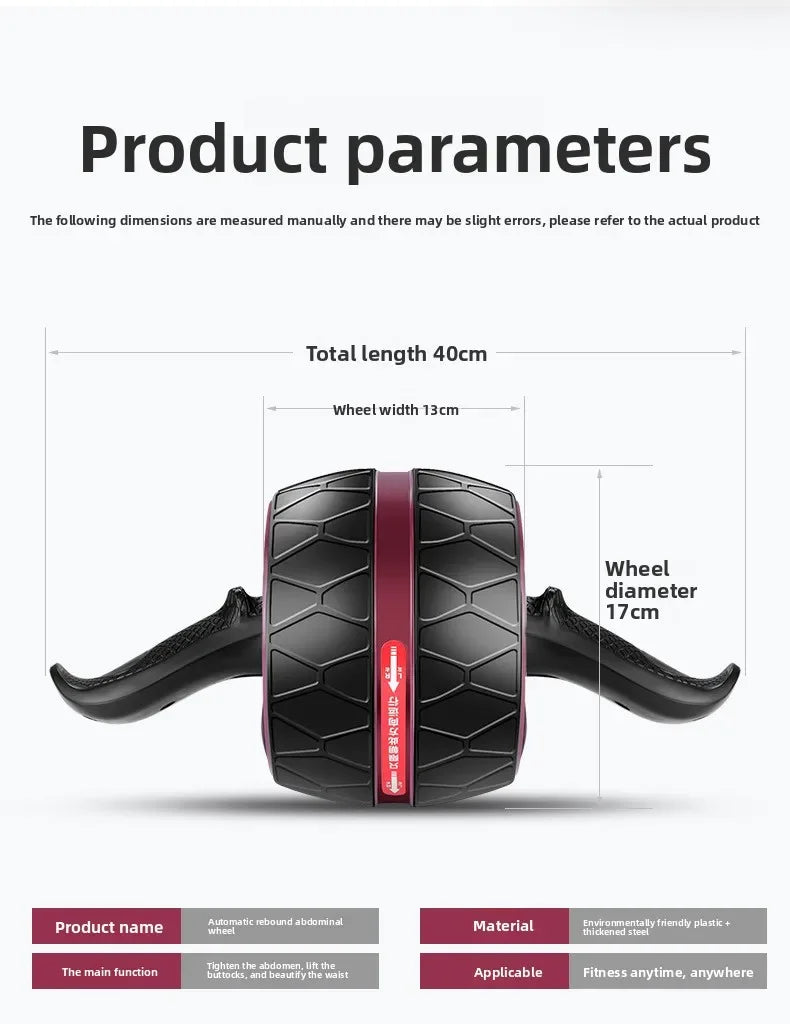 Progression Fitness Rebound Ab Roller – Core Trainer with Knee Pad