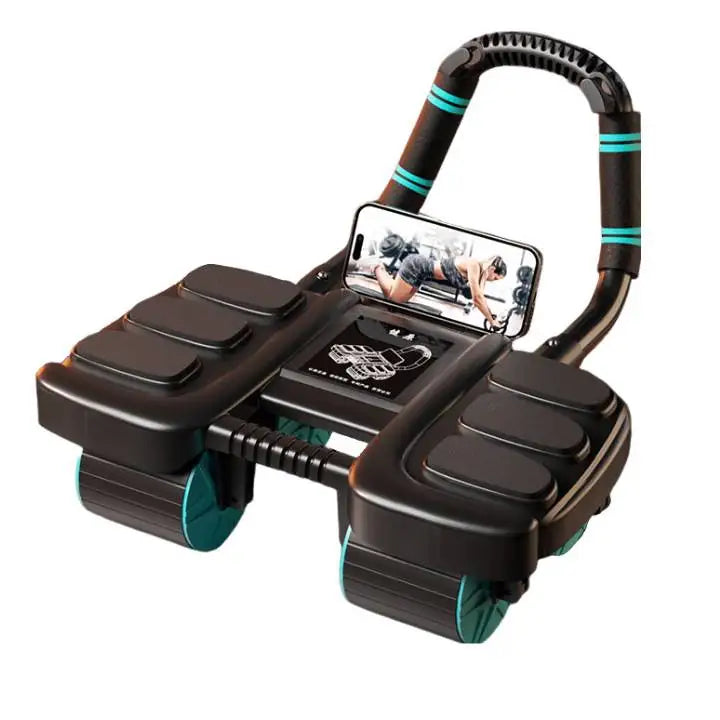 6-Wheel Ab Roller – Automatic Rebound Core & Abdominal Trainer