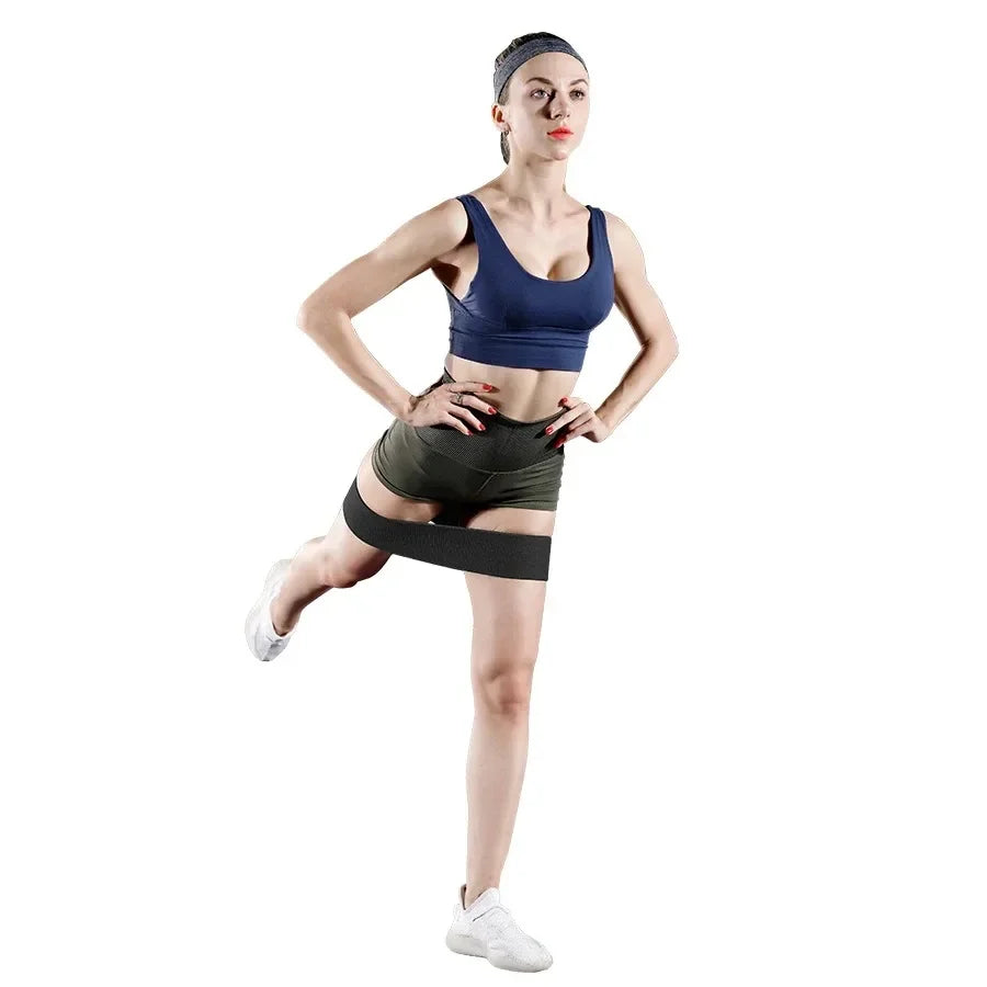 1pc/1 Set Fabric Resistance Hip Bands Glute Thigh Workout Circle for Squats Yoga Stretching Fitness Loops Gym Equipment