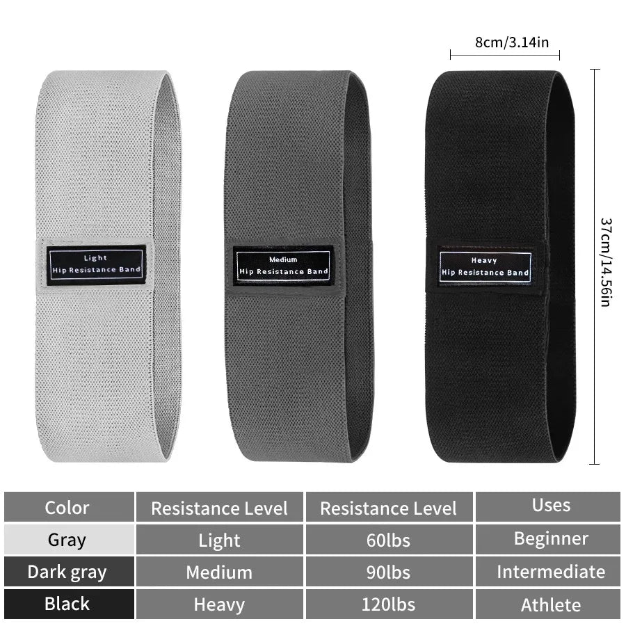 Premium Fabric Resistance Bands | Non-Slip Booty Bands for Glute, Pilates & Home Workouts