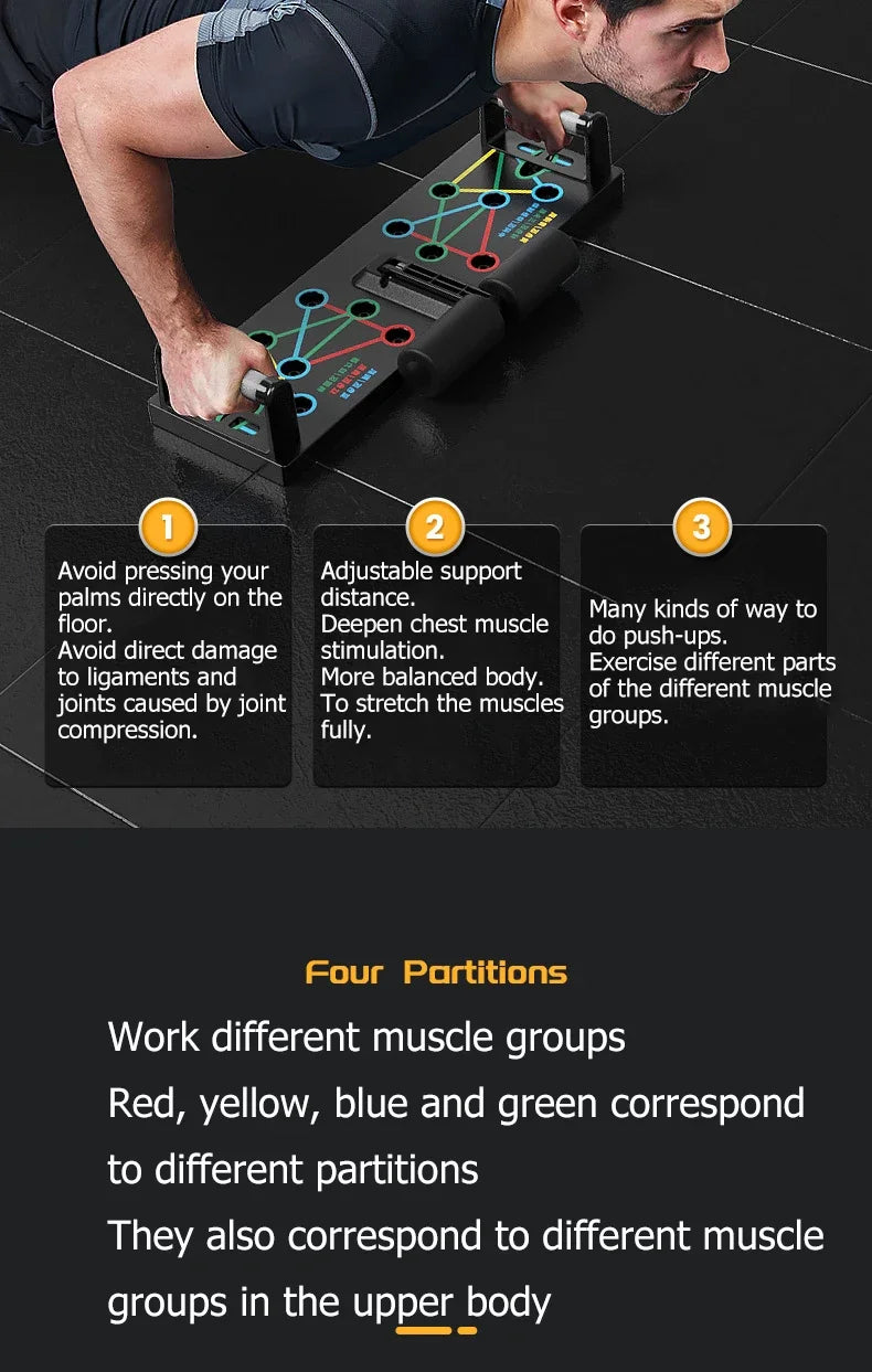 Multifunctional Abdominal Board fitness board Push up Board automatic rebound abdominal muscle curling, home fitness equipment