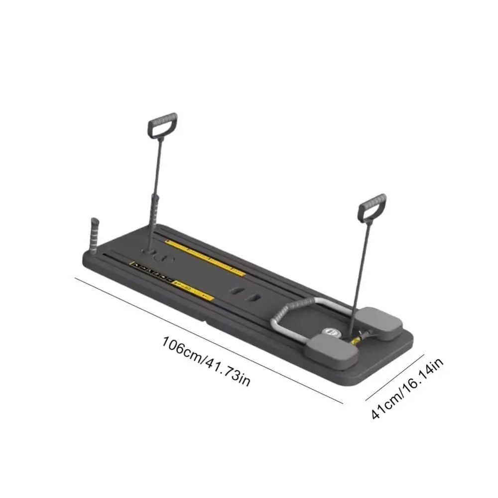 Leg & Arm Toner Fitness Abdominal Exercise Board with Tension Rope Adjustable Push-up Automatic Rebound Board Multifunctional