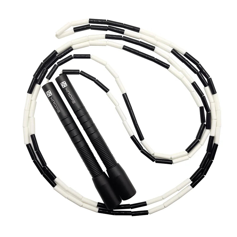 NEVERTOOLATE XROPE  ABS TPE 7mm hard beads jump skipping rope beaded skip rope Professional competition 2.9 meter long handle