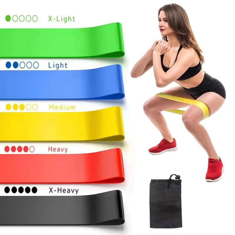 1/2/3/4/5pcs Resistance Bands.Elastic Band Stretch Bands For Working Out Women Or Men Exercise Bands Set For Yoga Pilates