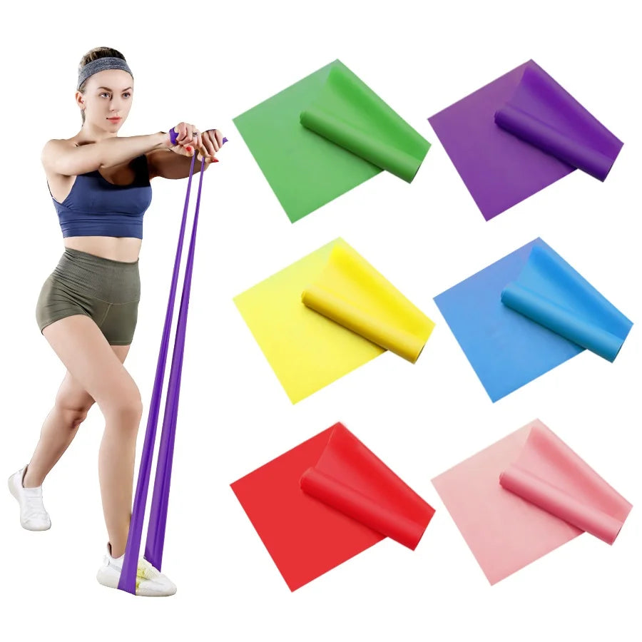 1/3/4pcs Yoga Sport Resistance Bands Home Strength Elastic Exercise Band Gym Pilates Long Training Tension Belt Yoga Accessories