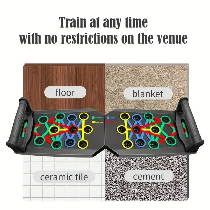 Multifunctional Push-Up Board - Ergonomic, Non-Electric PP,Comfortable, Ideal for Fitness Enthusiasts, Home or Gym Exercise