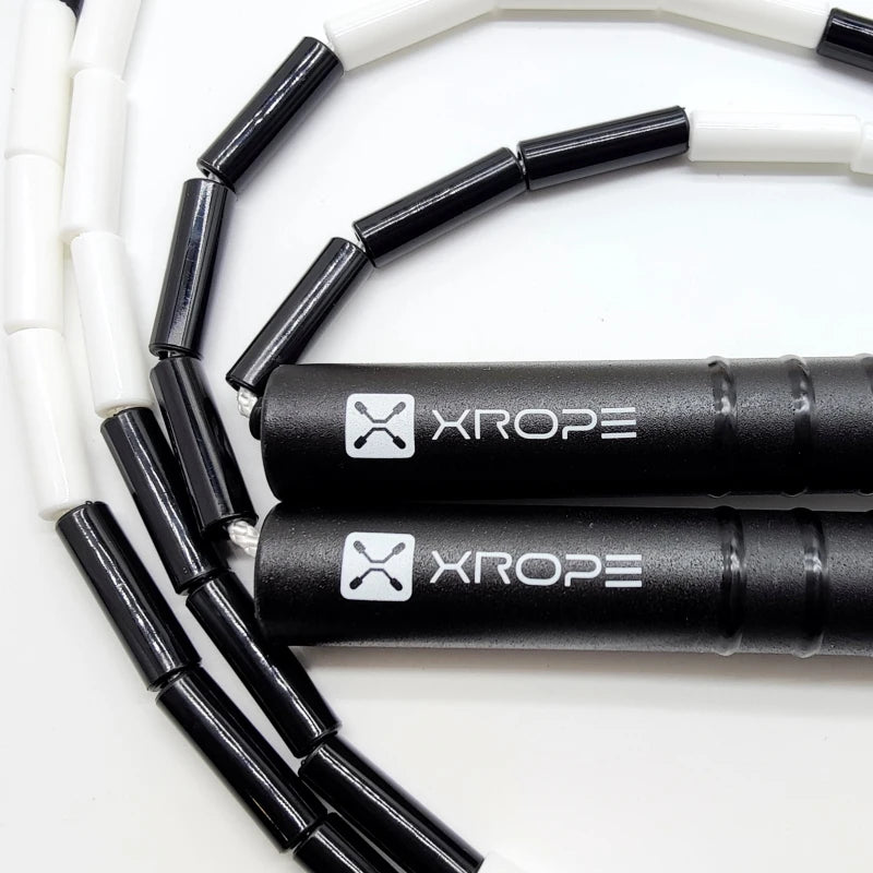 NEVERTOOLATE XROPE  ABS TPE 7mm hard beads jump skipping rope beaded skip rope Professional competition 2.9 meter long handle