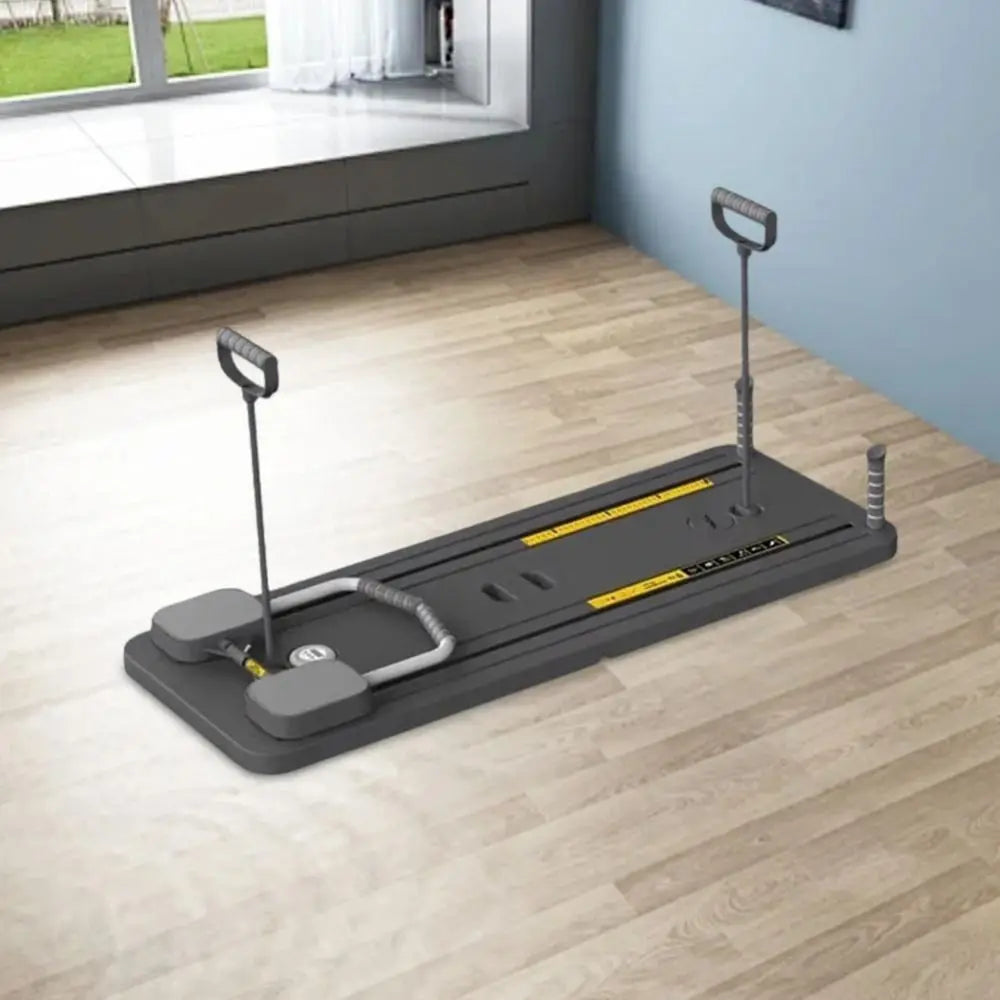 Leg & Arm Toner Fitness Abdominal Exercise Board with Tension Rope Adjustable Push-up Automatic Rebound Board Multifunctional