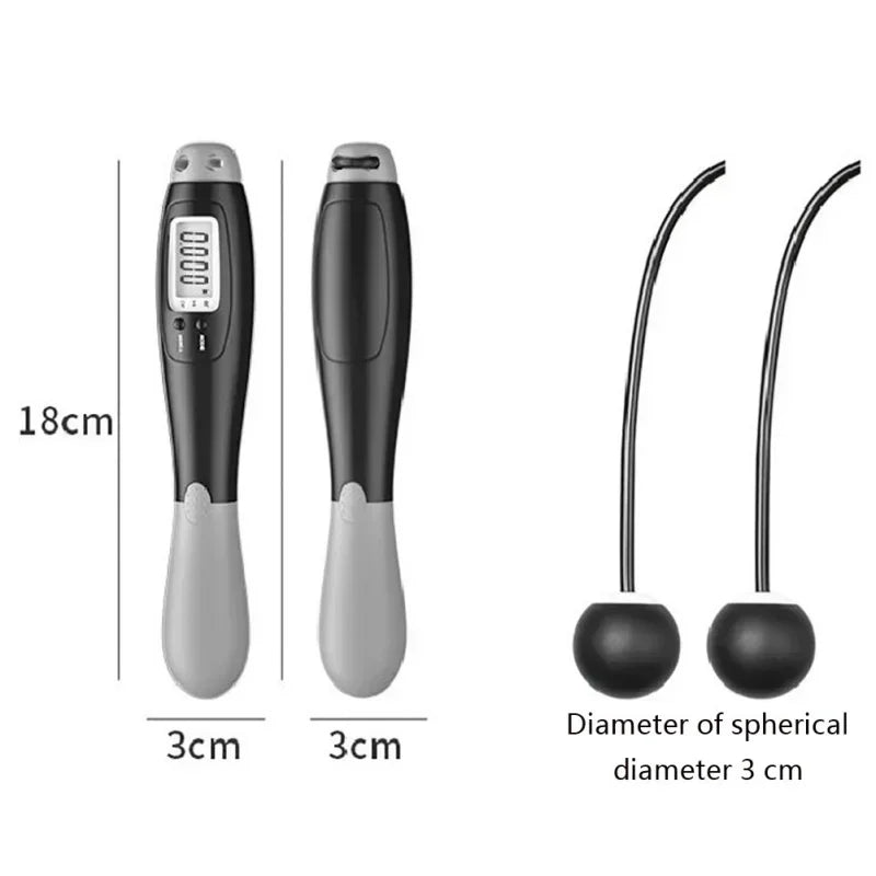 A Set of Multi-Functional Digital Counting Skipping Rope Smart Wireless Ball Dual-Purpose Indoor Cordless Skipping Rope Cordless