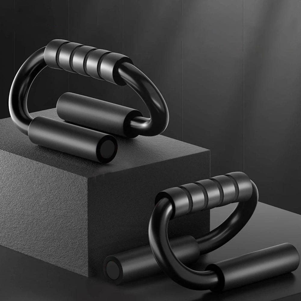 S Shape Push-up Stand Foam Handles Chest Fitness Equipment Anti Slip Home Fitness Chest Training Equipment