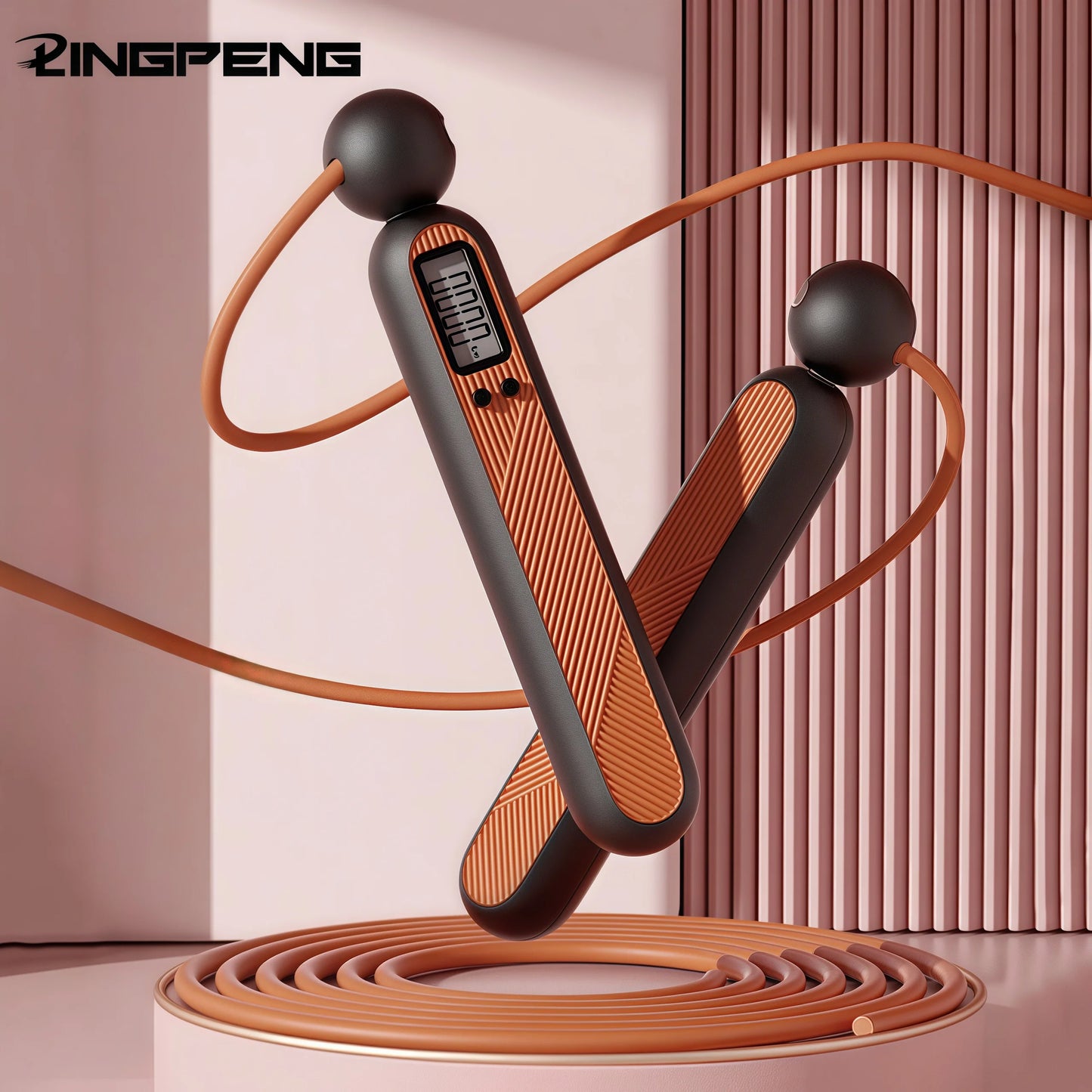 Progression Fitness Cordless Jump Rope – LCD Counter & Anti-Slip Handles