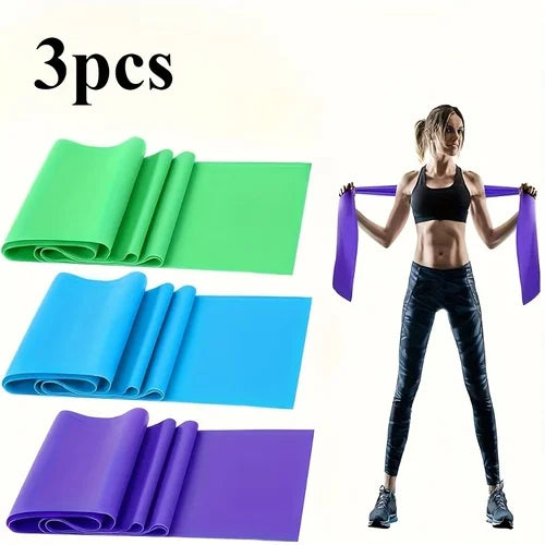 1/3/4pcs Yoga Sport Resistance Bands Home Strength Elastic Exercise Band Gym Pilates Long Training Tension Belt Yoga Accessories