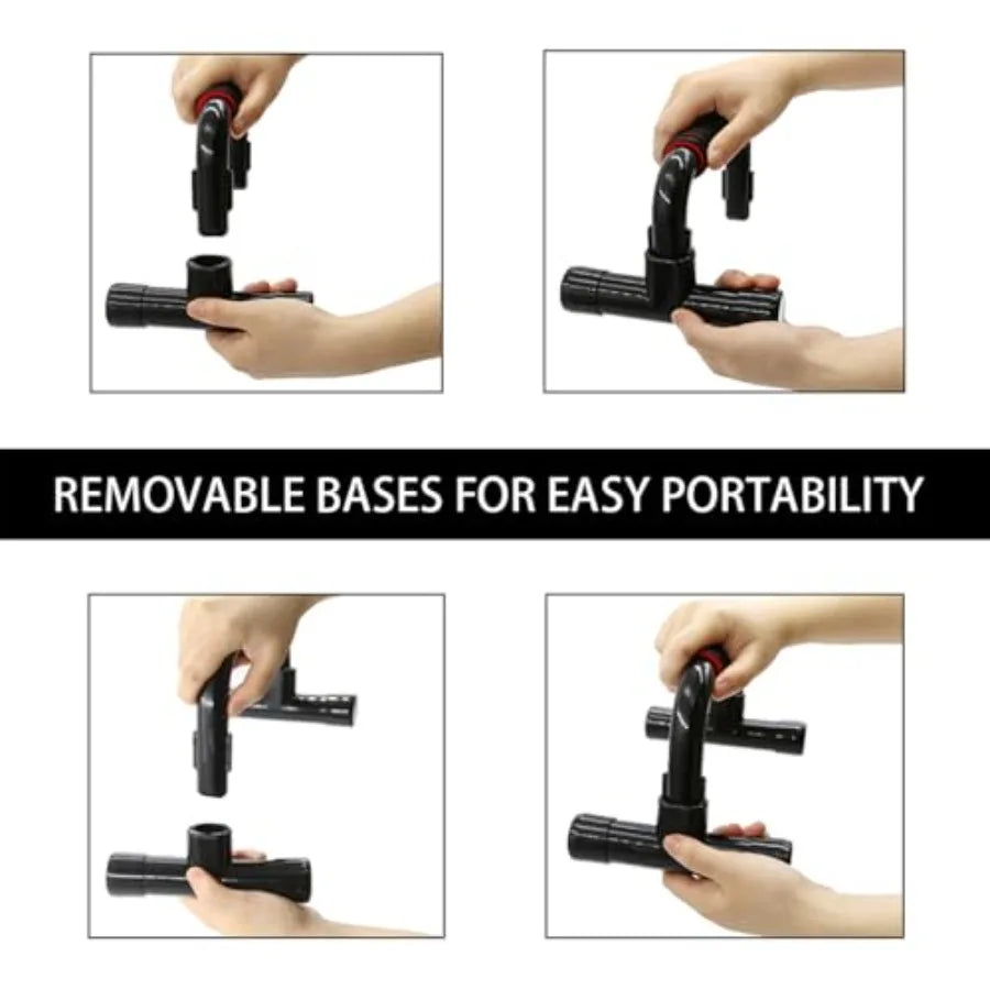 Push Up Bars Strength Training - Workout Stands With Ergonomic Push-up Bracket Board with Anti-Slip Sturdy Structure Portable f