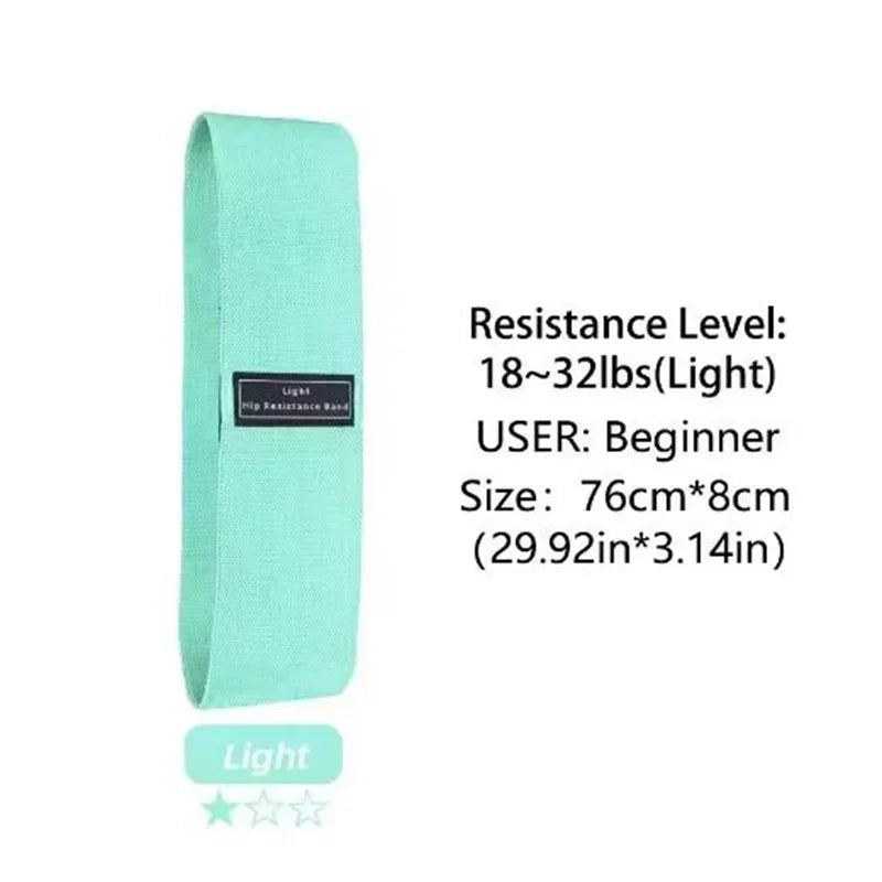 3-Piece Fabric Resistance Hip Bands – Non-Slip Glute, Thigh & Leg Workout Bands for Squats, Yoga & Strength Training