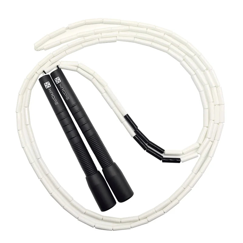 NEVERTOOLATE XROPE  ABS TPE 7mm hard beads jump skipping rope beaded skip rope Professional competition 2.9 meter long handle