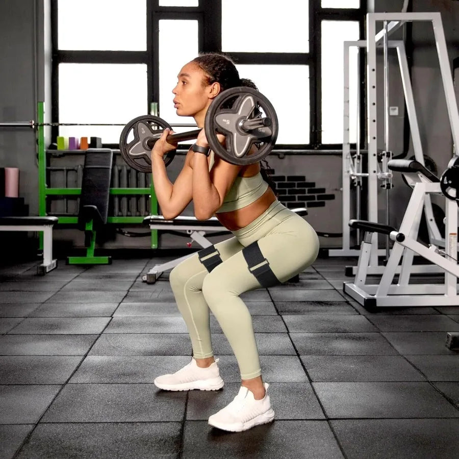 2 Pcs Occlusion Bands Glutes Hip Building Blood Flow Restriction Bands BFR Bundle Booty Bands Best Fabric Resistance Bands for