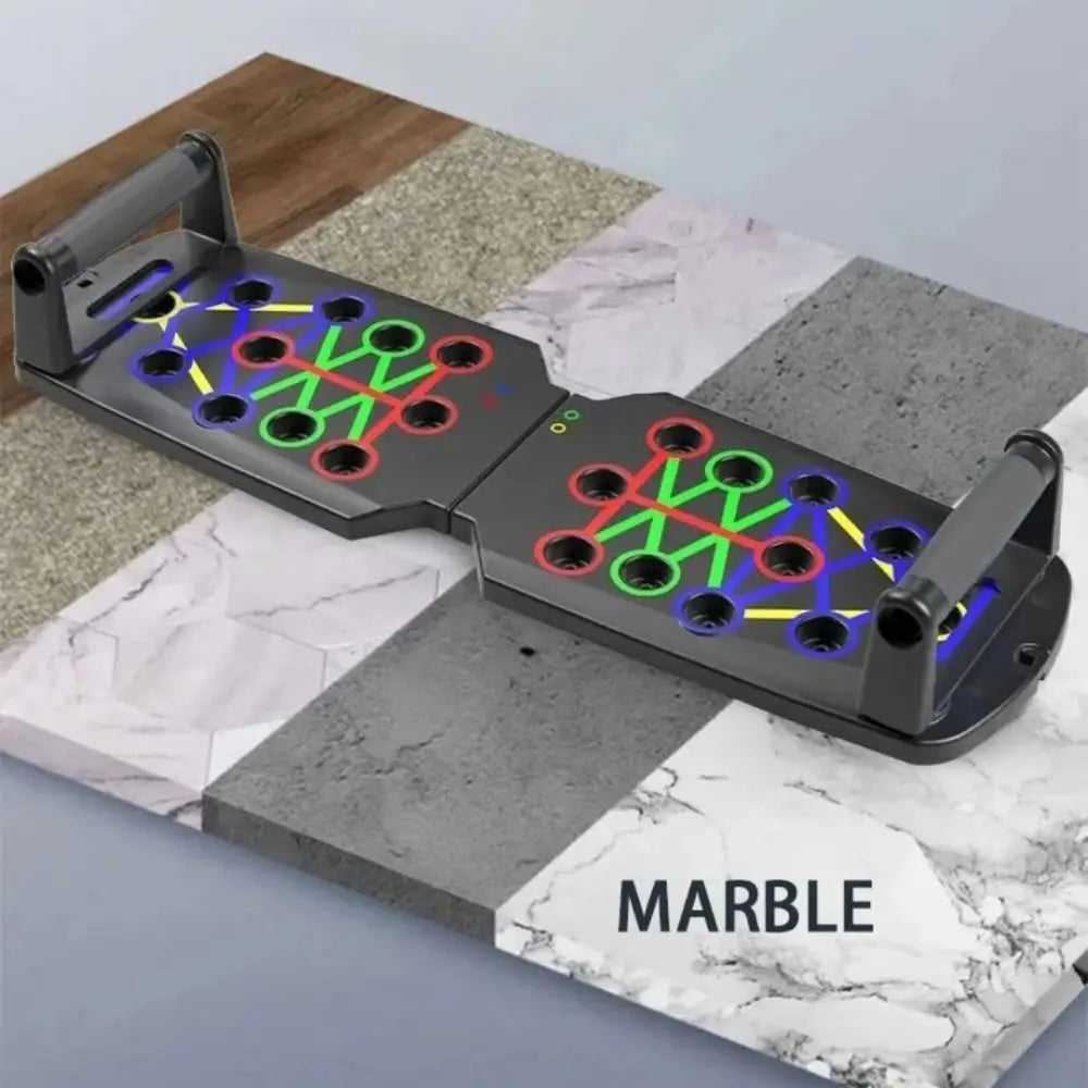 22/28-in-1 Push-up Board Multifunctional Foldable Home Exercise Equipment Colorful with Tension Rope Push Up Bar Gym
