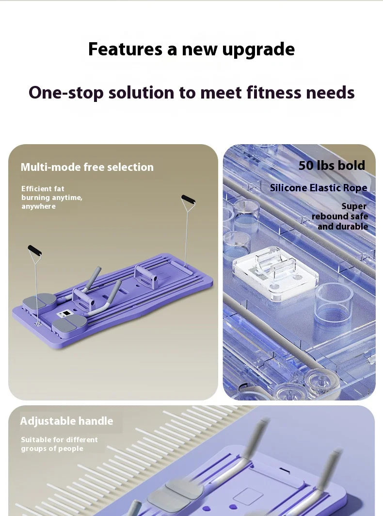 Multifunctional Abdominal Board Home Fitness Equipment Timer Push-up Handles Resistance Band Multifunctional Exercise Equipment