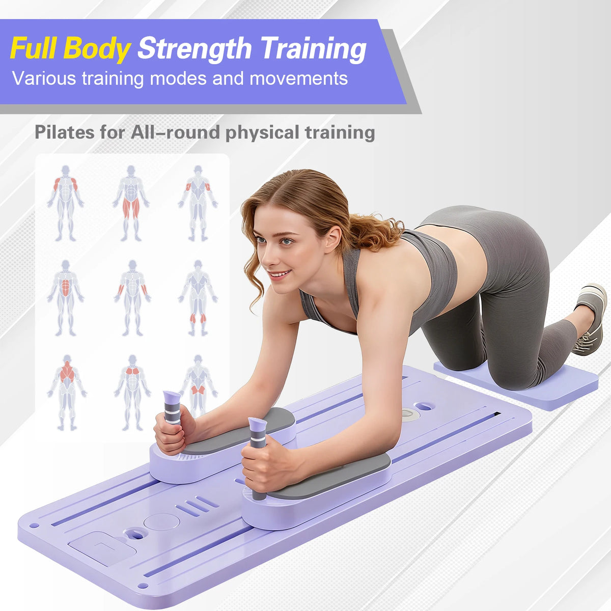 Foldable Pilates Bar for Core & Full-Body Workouts