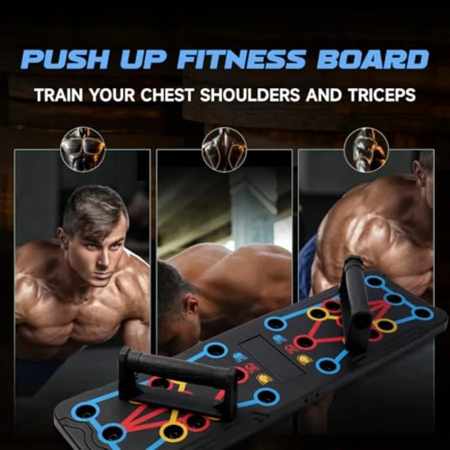 Foldable Push-Up Board with Adjustable Handles