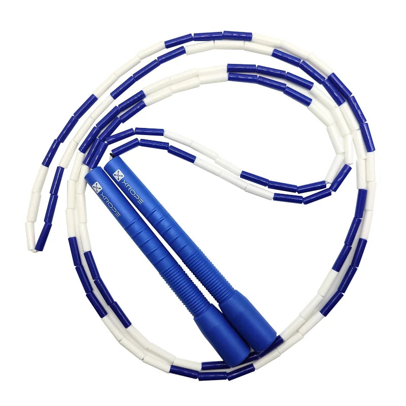 NEVERTOOLATE XROPE  ABS TPE 7mm hard beads jump skipping rope beaded skip rope Professional competition 2.9 meter long handle