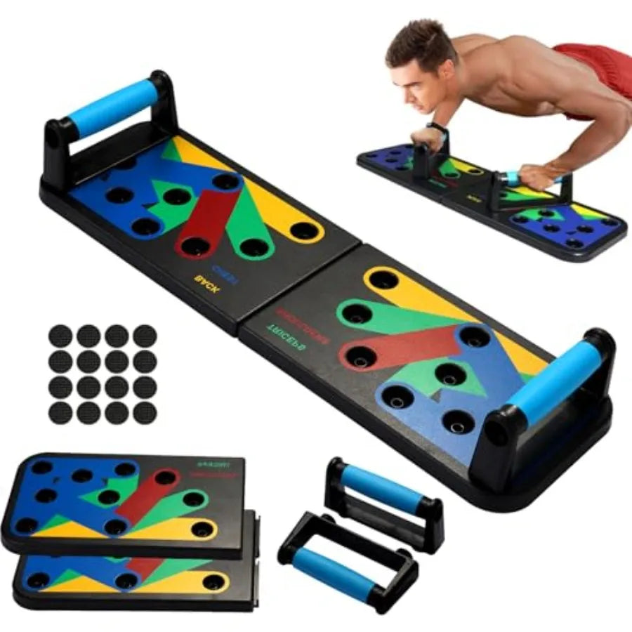 Foldable Push-Up Board with Adjustable Handles