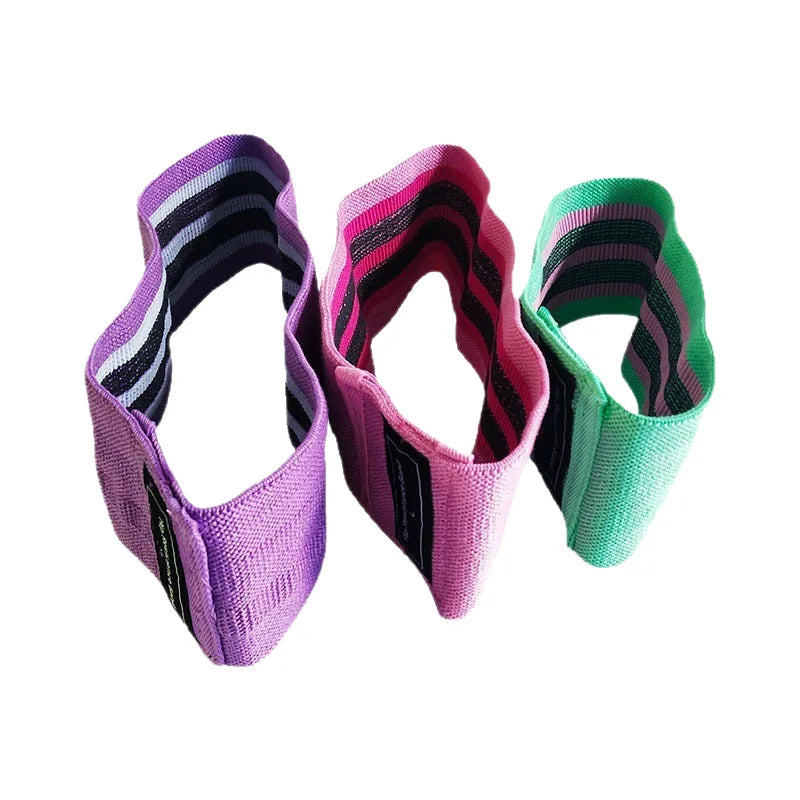 Fabric Resistance Booty Bands for Glutes, Legs & Yoga | Non-Slip Hip Workout Bands