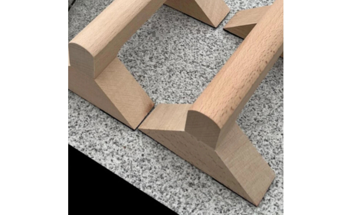 Wooden Push-up Stands Solid Wood Push-up Stands with Triangular Base Parallettes Long-Lasting Fitness Equipment Comfortable Grip