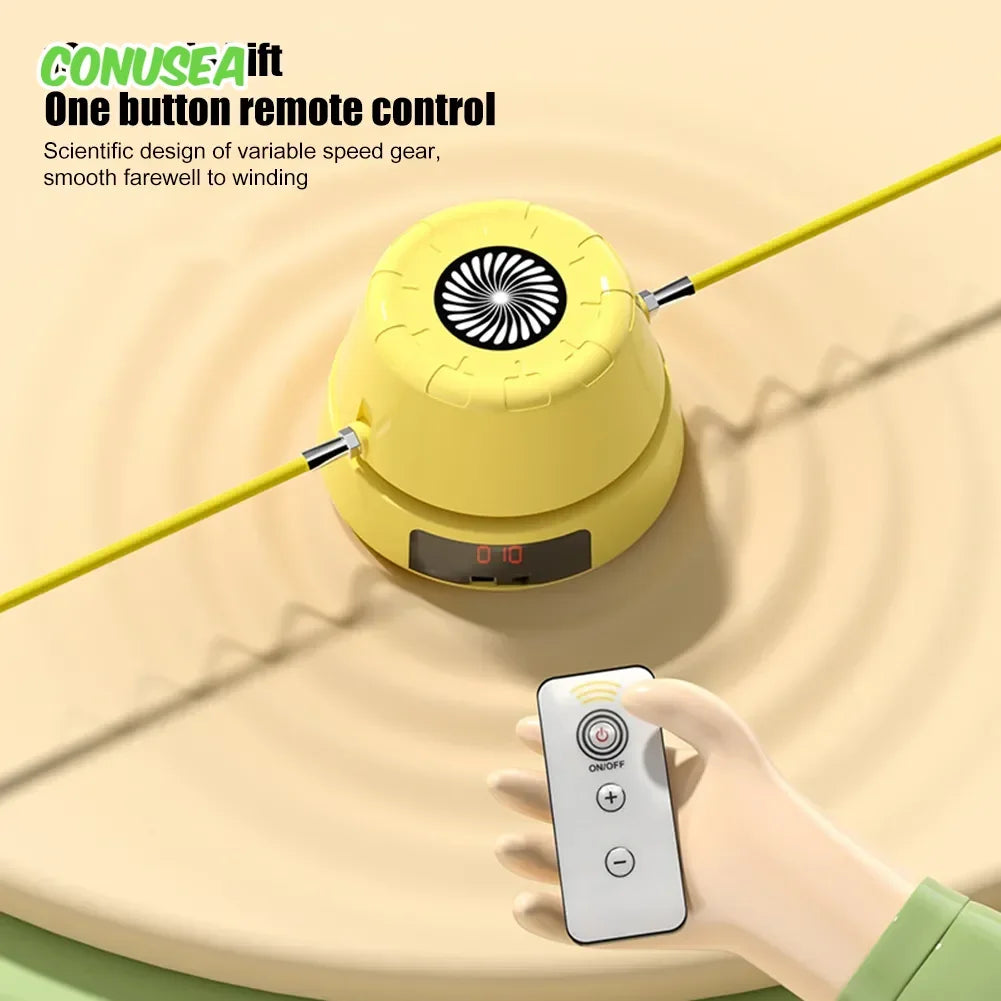 Automatic Jump Rope Machine with Remote Control & Digital Counter