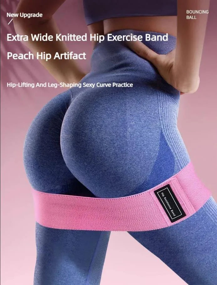 3-Pack Fabric Resistance Bands – Non-Slip Hip, Glute & Thigh Workout Bands for Squats, Yoga & Strength Training