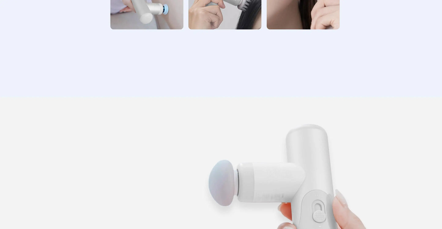 Kica Mini 3 Massage Gun Ultra Light 255g 3000RPM Adjustable Speed 7kg Impact Force 4 Heads Portable Muscle Relaxer