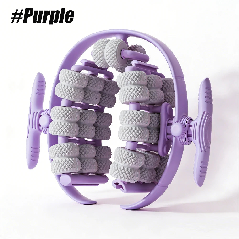 40-Wheel Massage Roller – Manual Muscle & Leg Massager